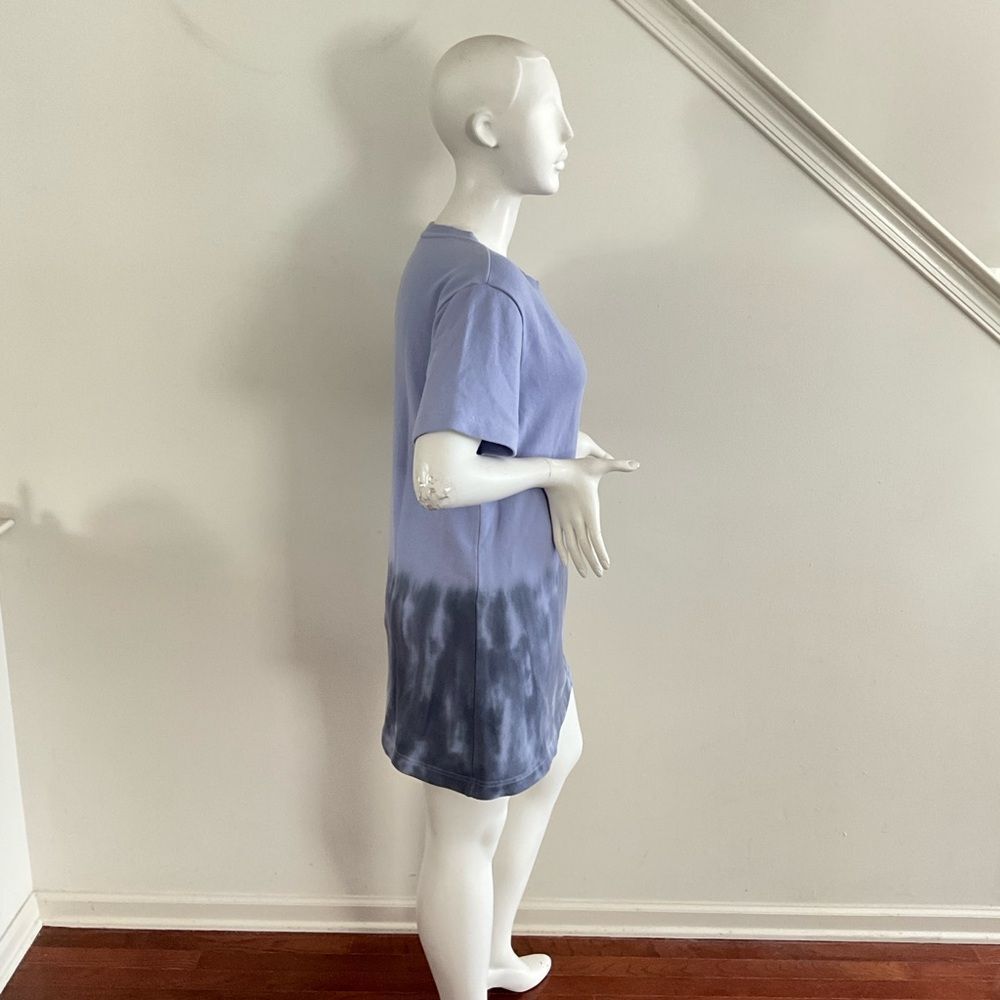 Zella Activewear Tie-Dye Short Sleeve Dress Lavender Black M - Picture 8 of 9